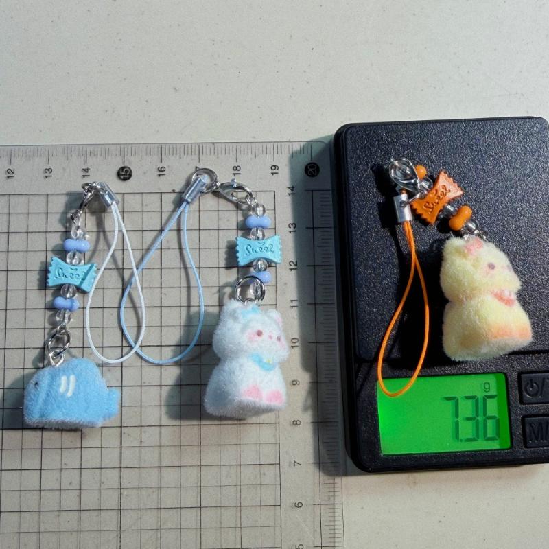 Catena per Telefono Gatto Siamese Dolce Carino Cinturino Ciondolo Stella Gattino Cartone Animato 3D Ornamento da Appendere per Borsa