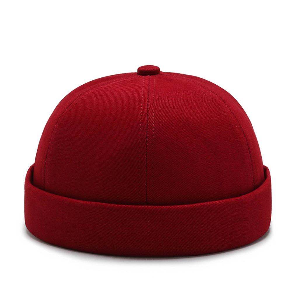Adjustable Round Hat Stripe Print Skullcap 2024 Streetwear Hats  Unisex