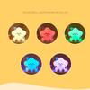 Long Edurance LED Night Light Rechargeable Kids Table Lamp Kawaii Touch Sensor Light  Gift