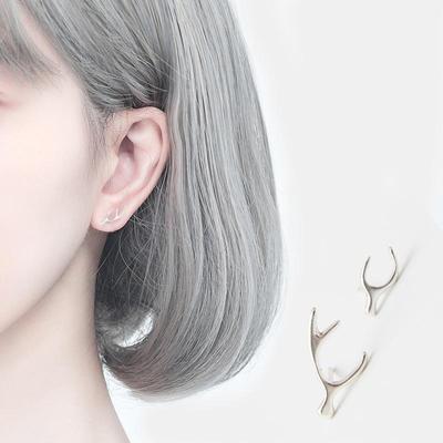 Pendientes de Alce Japoneses y Coreanos de Moda para Mujer - Joyería Linda de Ciervo Pequeño, Regalo de Navidad Perfecto