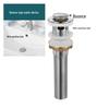 Submarine Stainless Steel Pop-Up Basin Drain