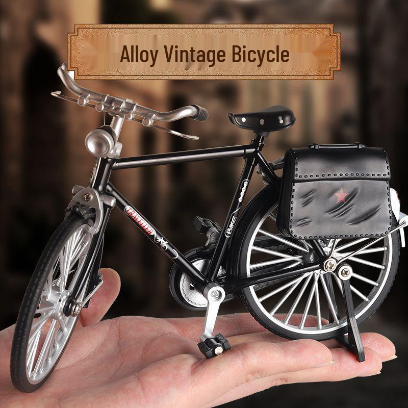 

Ретро модель шанхайской рикши: Ностальгическая фигурка трехколесного велосипеда из сплава