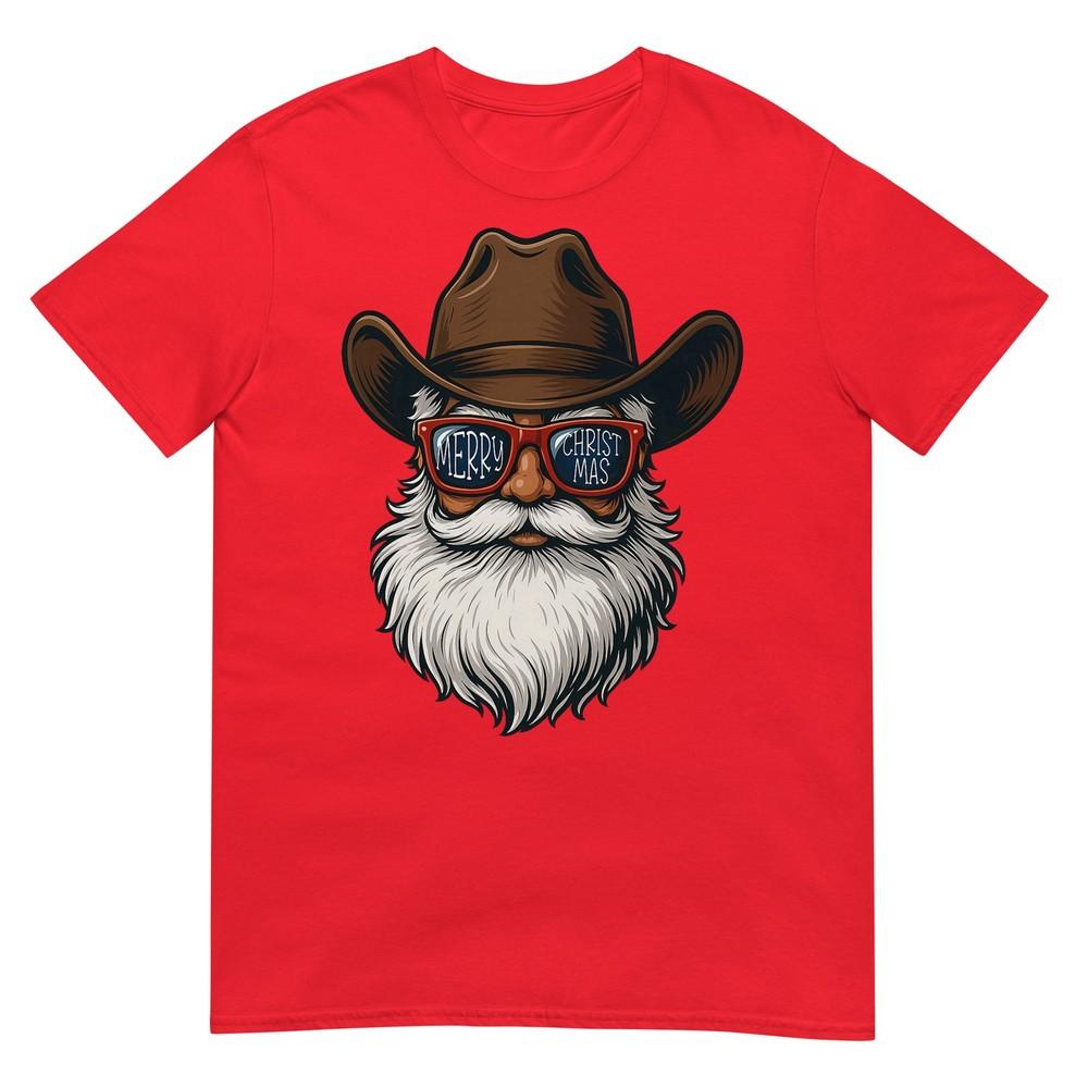 Merry Christmas Santa Cowboy Xmas Country Unisex Unisex Kid TShirt S