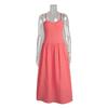 Pure cotton suspender dress, European and American summer new temperament collection waist chest pad suspender dress
