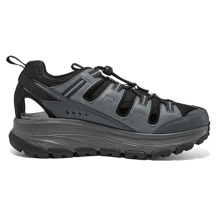 Skechers Sandali Sportivi Resistenti all'Acqua Calzature Uomo Grigio Nero 237581-CCBK