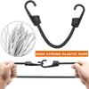 Bungee Cords with Dual Metal Hooks,12Inch Heavy Duty Bungee Cords Outdoor 1/3 Inch Strong Elastic Rope Securing Tie Down for Luggage Camping, Tarps,