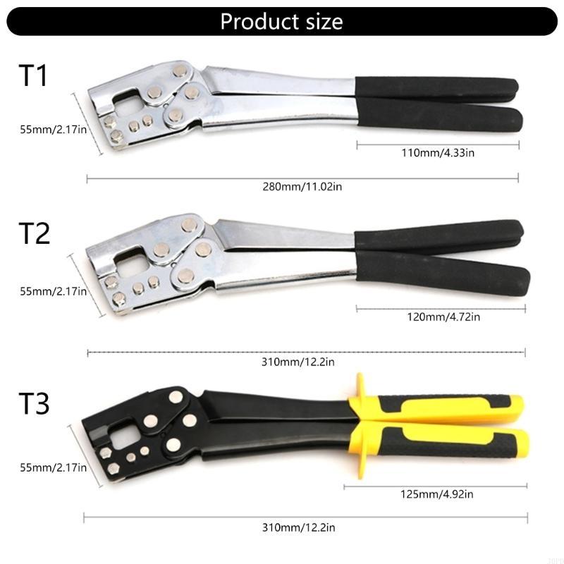 Handle Studs Crimper, Profession Pliers Plasterboard Dry Wall Tool Studs Crimper