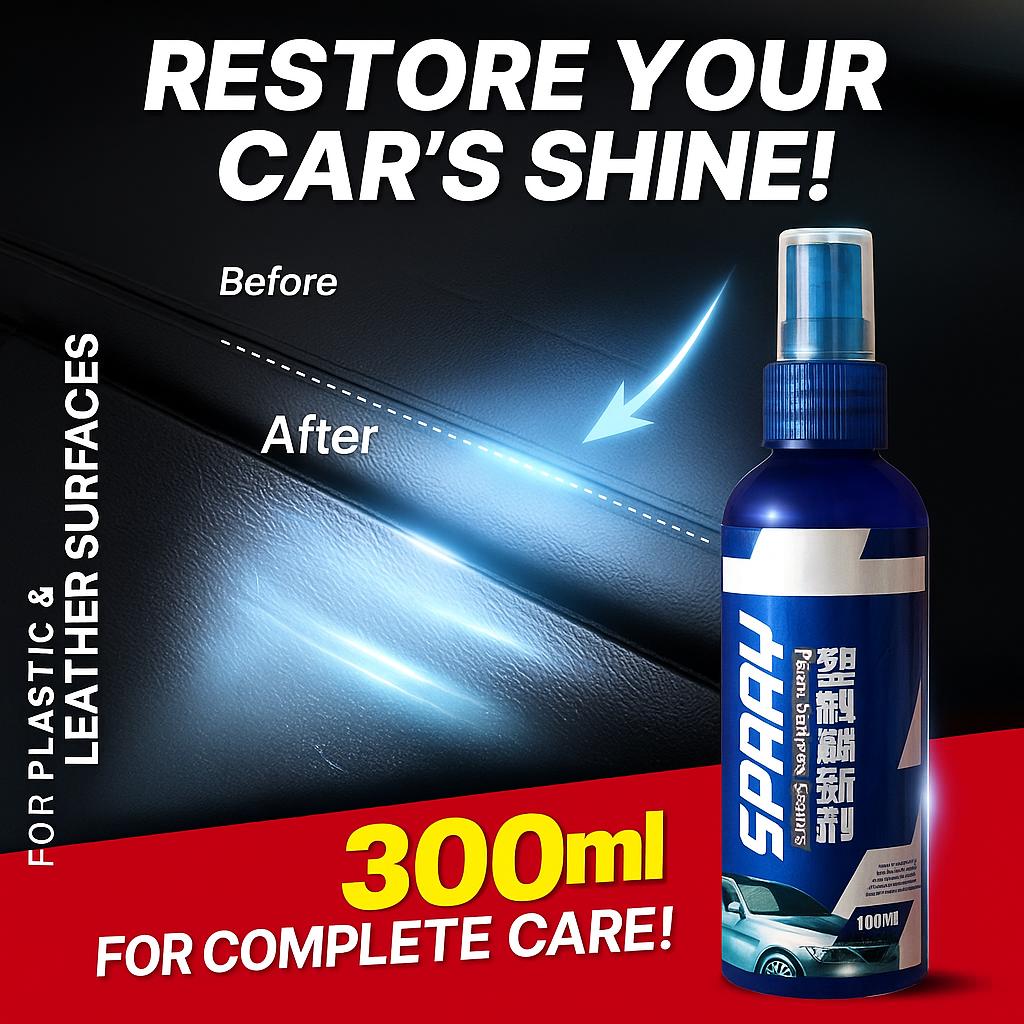 Kunststof reparatie Voor Auto,Auto Restorer Cream,Autos Lederen Plastic Refurbishment Paste,Auto-interieur,Polijstmiddel Voor Dashboard,Voor Het Verwijderen van Kunststof Krassen,100ml