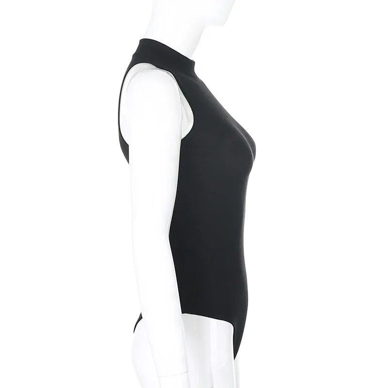 Y2K sport og trening for kvinner, ermeløs, sexy tank-topp Tight bodysuit-topp