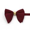 Men'S Big Bow Dress Horn Bow Tie Solid Color Male Wedding Best Man Horn Bow Tie, Banquet Performance Bow Tie