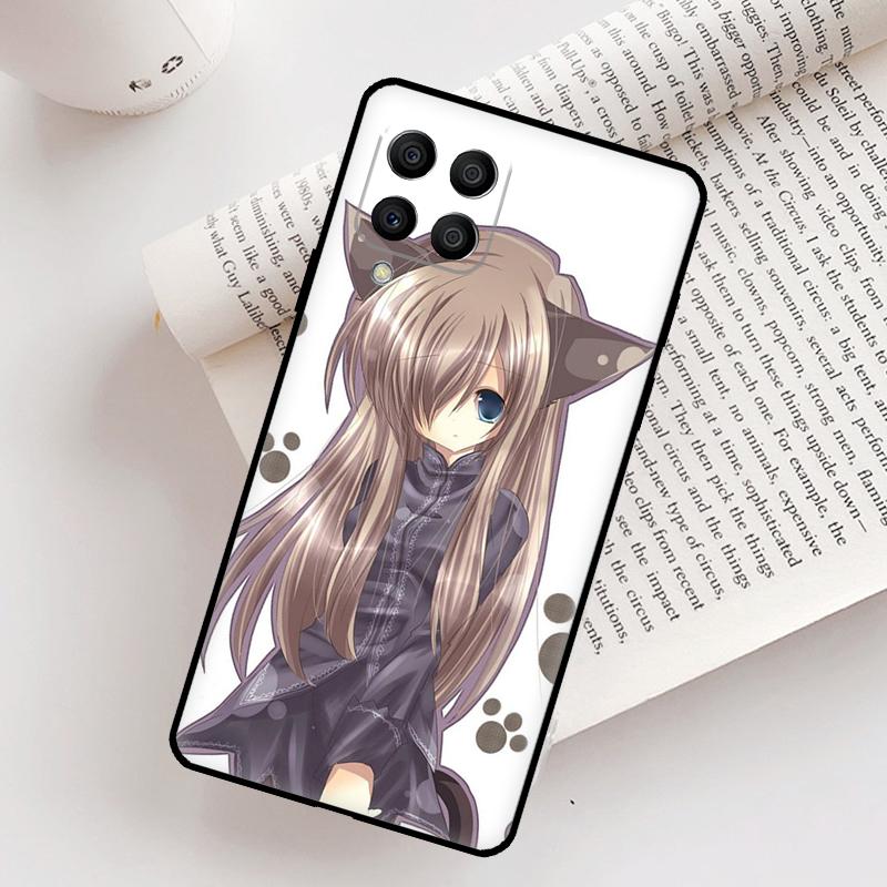 Anime Cat Girl Case For Samsung Galaxy M21 M31 M13 M33 M53 M15 M35 M55 M16 M36 M56 M12 M32 M52 M14 M34 M54
