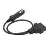 OBD2 Female To Cigarette Lighter Cable Emergency Power Memory Saver Diagnostic Adapter Cable Compatible with 16 Pin Socket