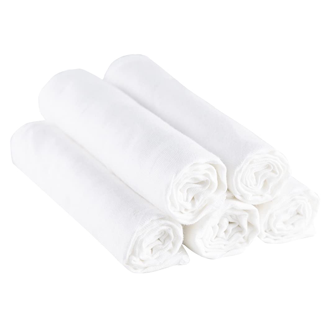 

Gauze Baby Gauze Bath Soft Double Pack of 5 [MOMSMENU] Towels, Towels, 100% Cotton, Gauze, 35x75cm, белый