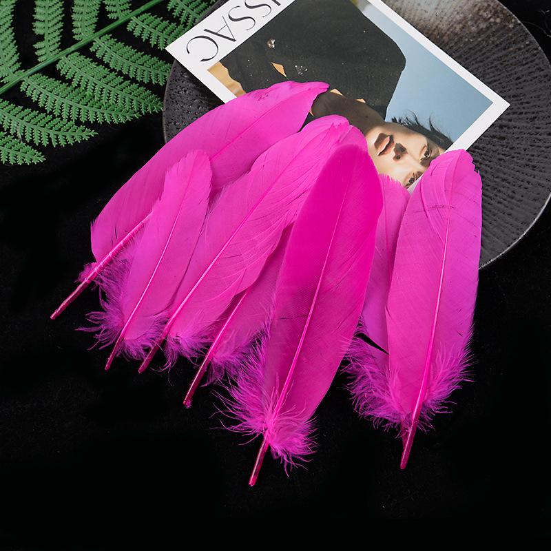 50 Colored Goose Feathers for DIY Dreamcatchers and Art Projects