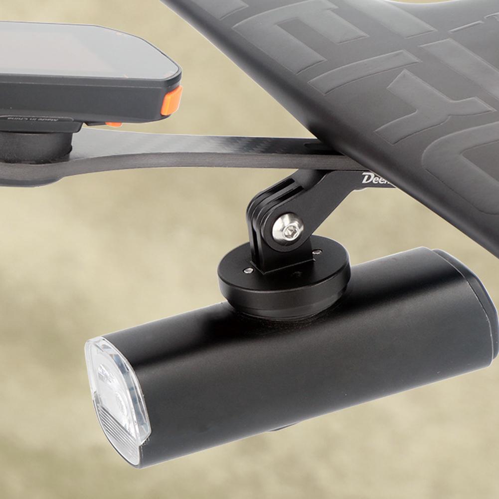 Bicycle Computer Headlight Extension Stand Aluminum Alloy Extension Stand Bike Handlebar Extension Bracket Adapter