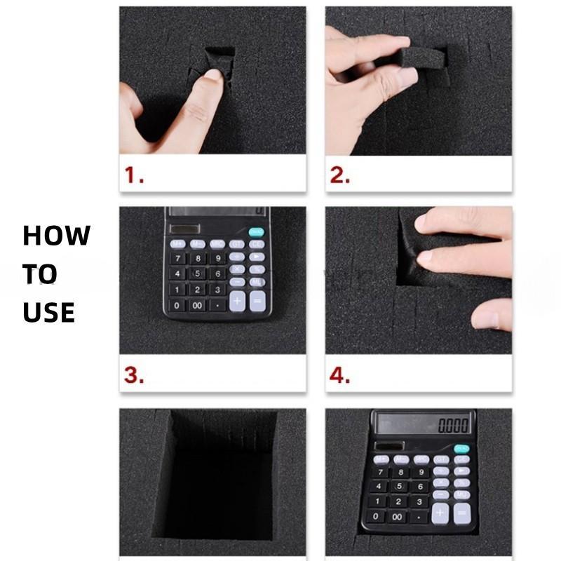 Bärbar Aluminium Bärväska Lösenord Säkerhetsutrustning Instrumentförvaring Rese Handhållen Verktygslåda med Lås