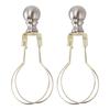2pcs Lamp Bulb Clip Adapter Modern Stylish Metal Lampshade Holder Adapter Clip On Lampshade Adapter for Living Room Bedroom