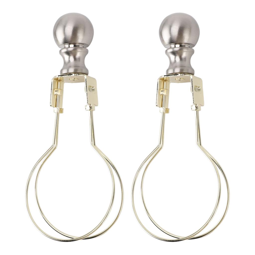 2pcs Lamp Bulb Clip Adapter Modern Stylish Metal Lampshade Holder Adapter Clip On Lampshade Adapter for Living Room Bedroom