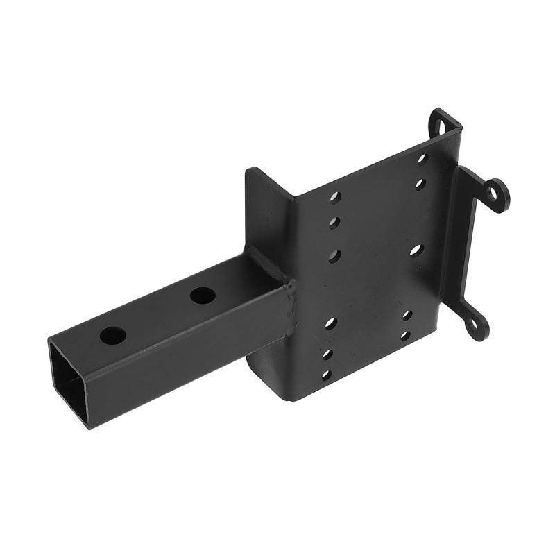Trailer Hitch Winch Mounting Plate with 2inch Receiver Winch Bracket Winch Mounting Plate for ATVs UTVs Lawn Garden Equipment