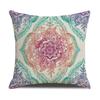 Retro Pattern Printed Cushion Pillow Cover Sofa Side Sleeping Household Products Linen Cushion Geometric Pattern