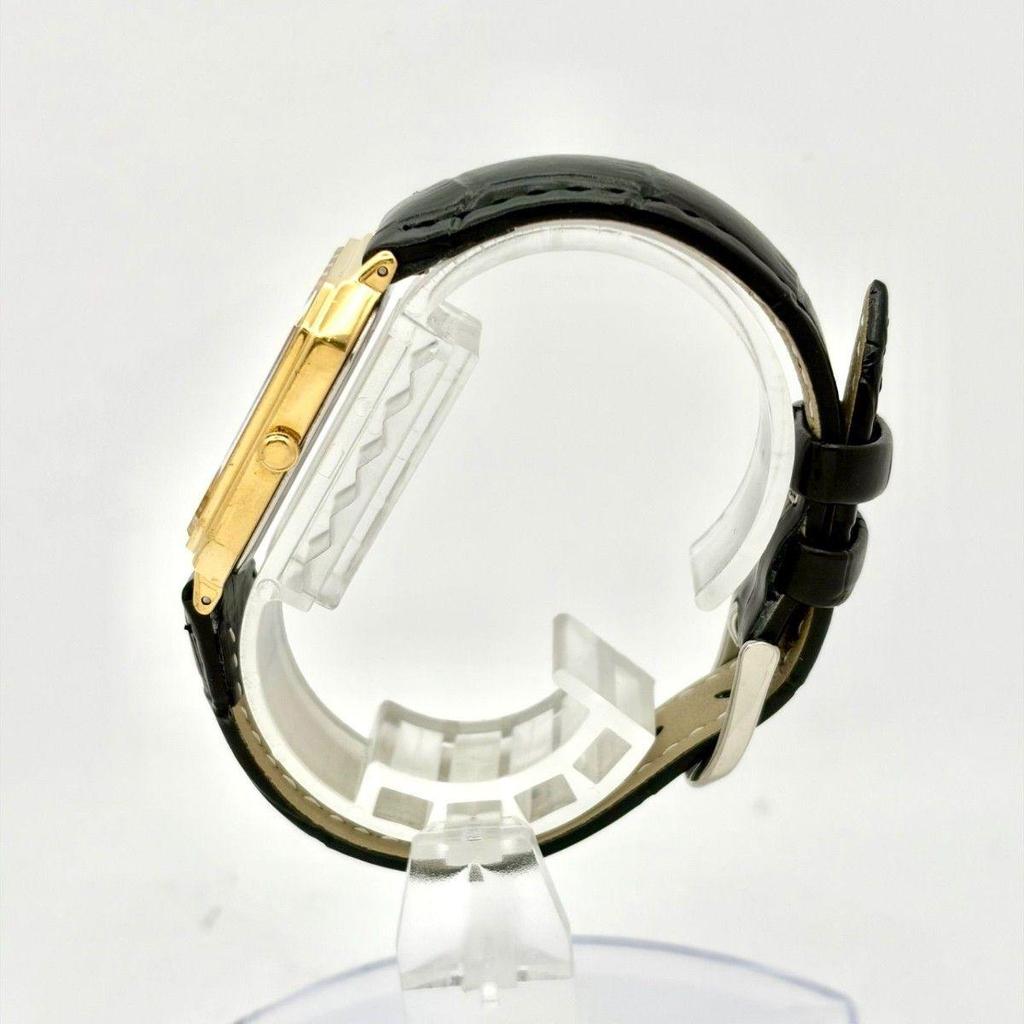 Used [New Battery] SEIKO Men's Watch Gold Octagon 5P31-5C50 779648 New Belt