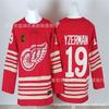 Detroit Red Wings Eishockey Trikot Bestickt Team Uniform Baumwolle Sportbekleidung Herren Erwachsene