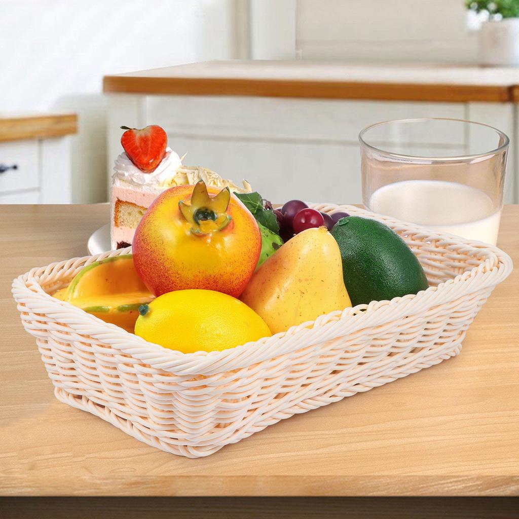1Pcs Rustic Woven Storage Basket Premium Material Fruit Vegetable Basket with Open Design for Easy Access Ideal for Kitchen