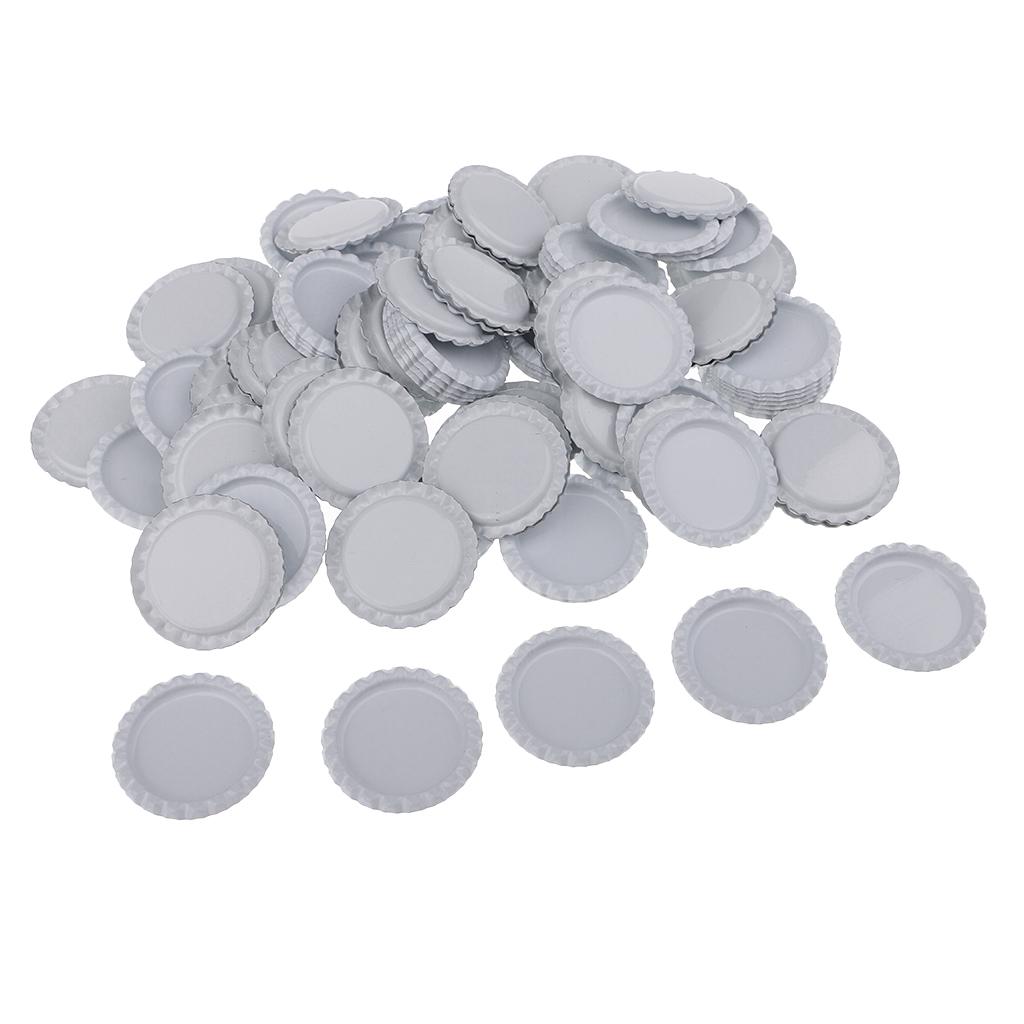Metall Decorative Flaschenverschluss DIY Heimornament Flache Harze für Schleifen Bastelzubehör für Halskette Armband