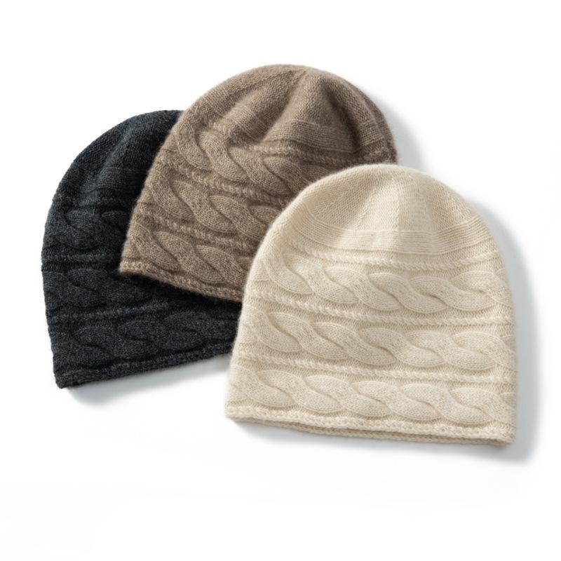 Women's 100% Cashmere Hat - Soft, Warm, Stylish, Versatile, Autumn/Winter Headwear.