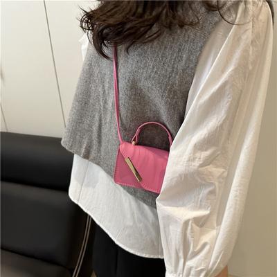 Textured Messenger Bag Women's Summer New Fashion Simple Shoulder Bag Trendy Messenger Bag Women