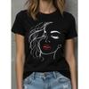 Women's Casual Short Sleeved T-shirt with Round Neck