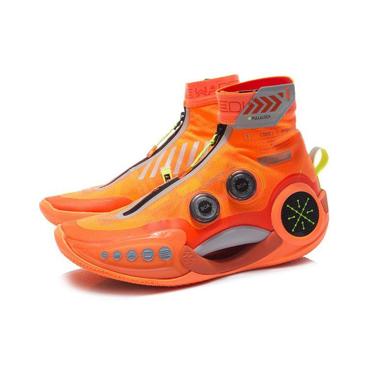 Li Ning WOW 9 Infinity Comfortable Textile, Synthetic Leather, TPU Abrasion Resistant Breathable High Top ABER003-6