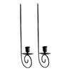 2 Pieces Metal Candle Sconces Wall Mounted for Sticks Candles Modern Hanging Art