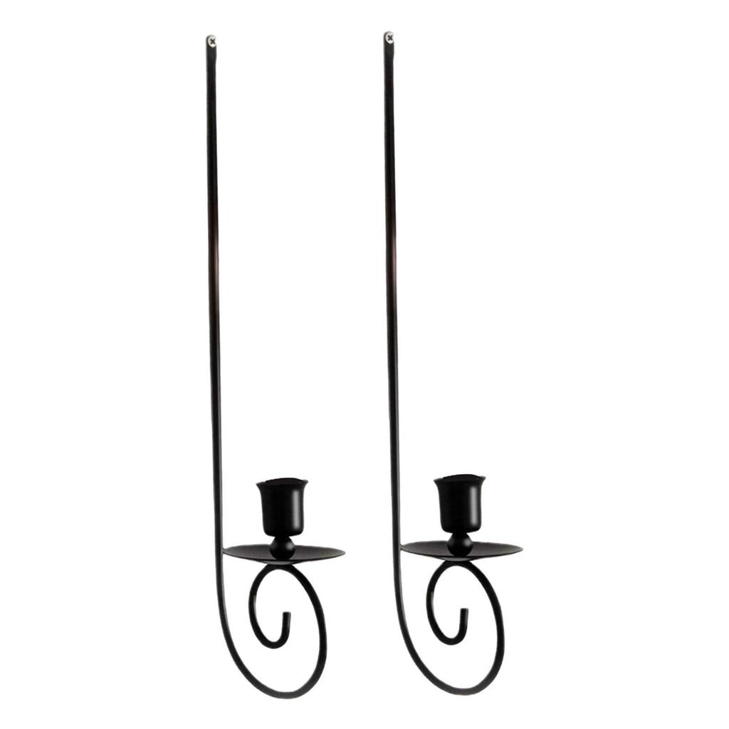 2 Pieces Metal Candle Sconces Wall Mounted for Sticks Candles Modern Hanging Art