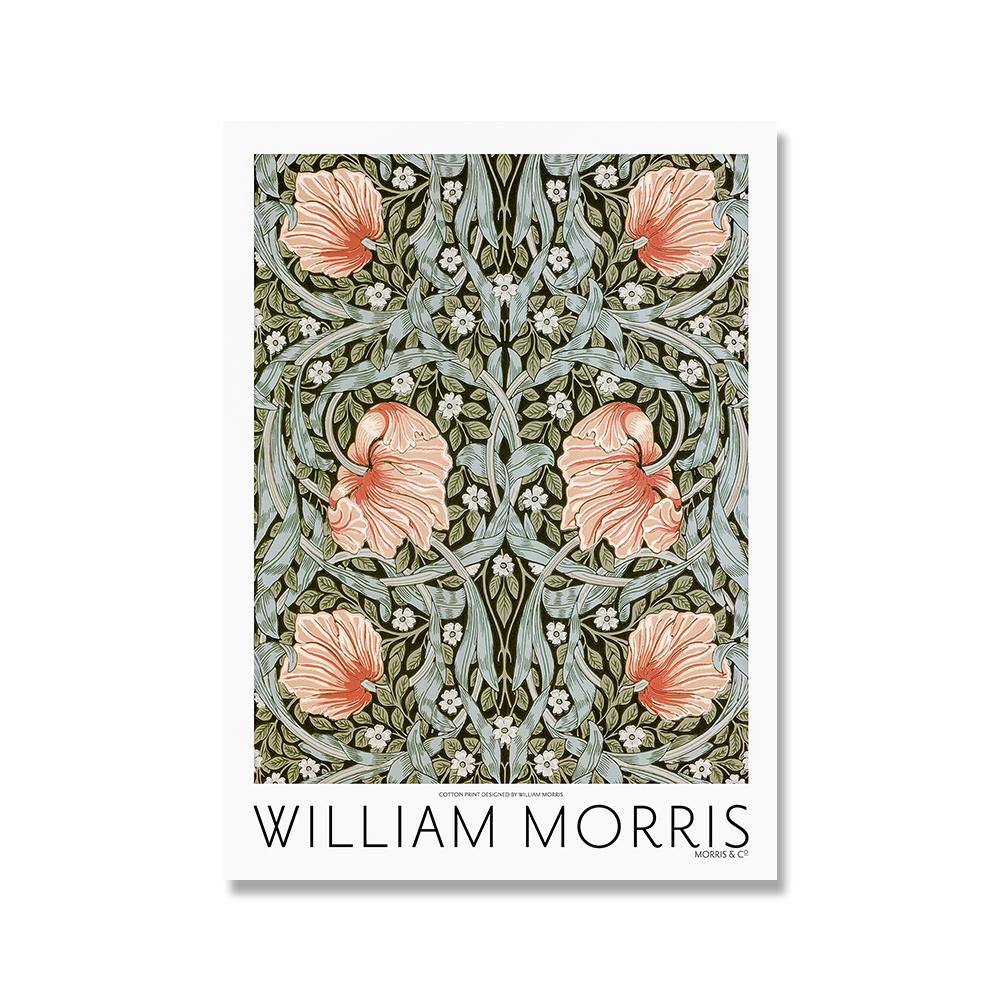 Malarstwo Art Nouveau w londyńskim metrze De William Morris Canvas Print Plakat wystawy Victoria and Albert Museum