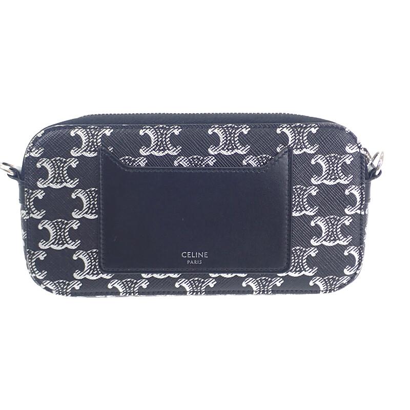 CELINE  10L272EV5.36SB Shoulder Bag black canvas/leather Women