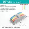 10PCS Type Out Connector Wiring Terminal Quick PCT Lamp Wire Connector Parallel Wire Junction Box Wire Divider Multi-style Press