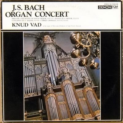 LP deska KNUD VAD - Johann Sebastian Bach Varhanní koncert OX7048ND DENON 1976 Japonsko Obi Klasická Použitá