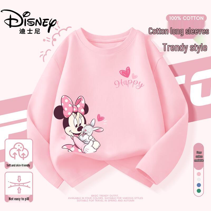 Disney Kids' Pure Cotton Long-Sleeve T-Shirt