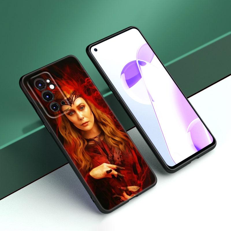 Scarlet Witch Black Silicone Phone Case For OnePlus 9R 10R 11R 12R ACE 2 Pro 2V 3V Nord CE 2 3 Lite 4 N10 N20 N30 SE 5G