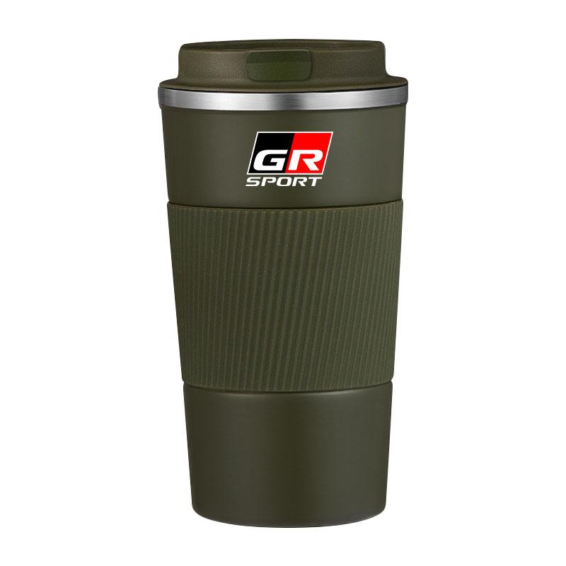 

Термос для кофе из нержавеющей стали с эмблемой GR Gazoo Racing, термокружка для Toyota Rav4 Corolla Camry Aqua Yaris Cross Auris green-GR