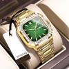 Men's Waterproof Luminous Quartz Watch Diamond Studded Dual Calendar Dial Business Watch Holiday Gifts Men's Exquisite Gift Watch