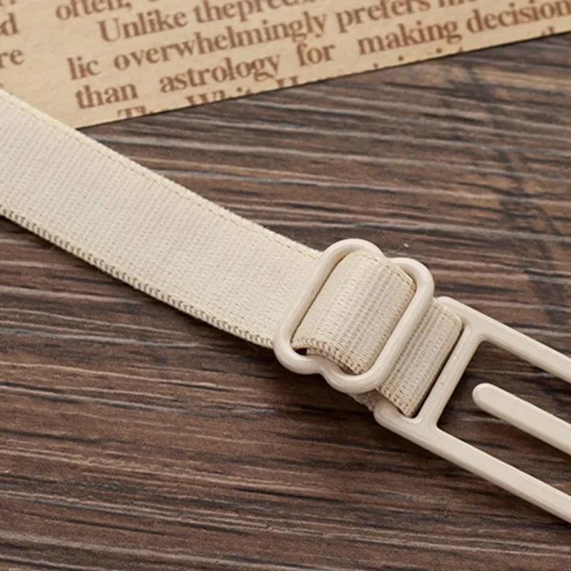 1-5 Stück Damen Verstellbarer BH-Trägerhalter All Match Unsichtbare Rutschfeste Schultergurte Gürtelschnallen Unterwäsche Lingerie Verlängerung