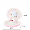 Princess-Themed Dance Girl Shell Music Box-Kids Mirror Jewelry Box Ideal Birthday Gift Cute Room Decoration Accessories Children