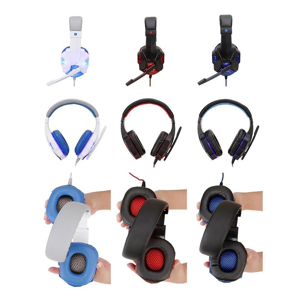 Gaming Headphone Computer Game Console Stereo Surround Sound 3 .5mm Wired