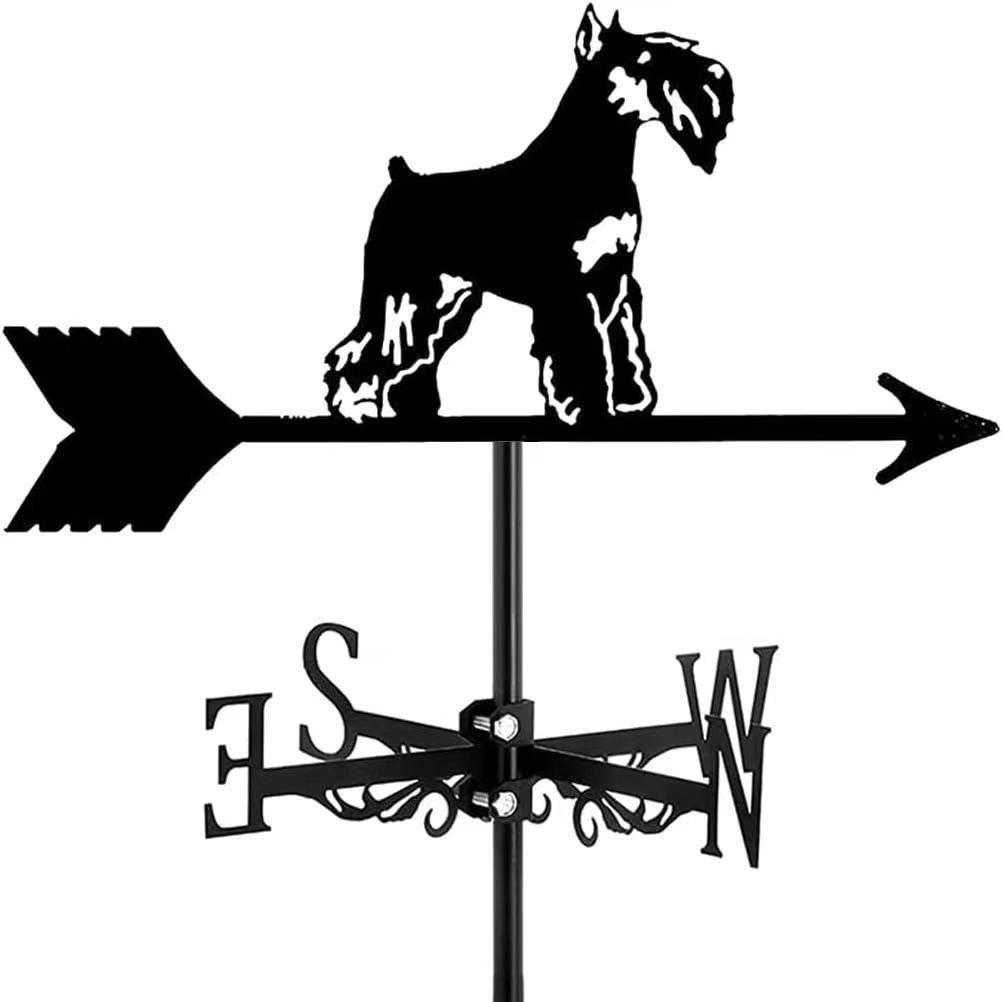 Wetterfahnen-Ornament aus Edelstahl für den Außenhof