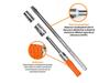 Klucz Do Kół Krzyżakowy Z Uchwytem Wkładanym, 1/2" (17/19/21/23Mm), Teger