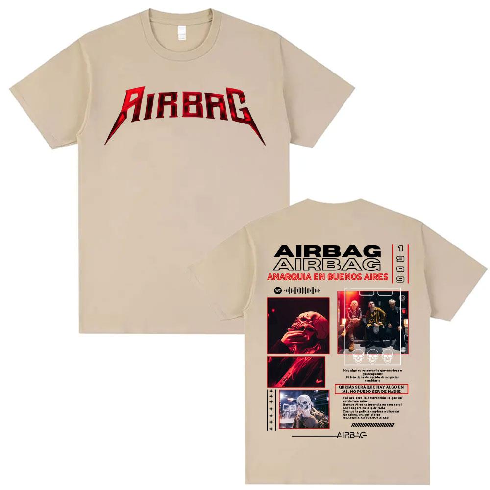 Singer Airbag Anarquia En Buenos Aires Album 2026 Tour Tee Shirt Unisex Women Fashion Vintage 100 Cotton Short Sleeve Tshirt Tops