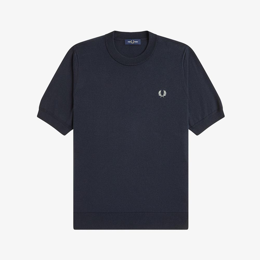 FRED PERRY [Sharp] Cotton Knit T-Shirt - Navy Afpm2612322-608