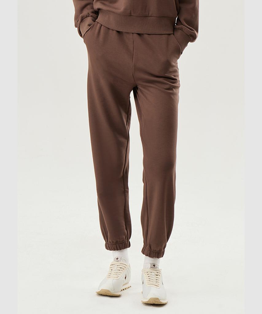LECOQ Women'S Mellow Regular Jogger Pants Brown (Qp422Ofpo3)